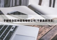 于都综合区块链有哪些公司[于都县新项目]