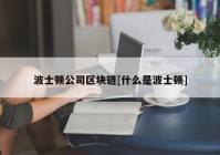 波士顿公司区块链[什么是波士顿]